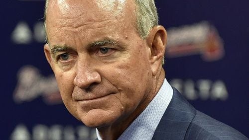 John Hart, Braves president of baseball operations, knows the past year has been difficult for fans and everyone else connected with the team, but says he and GM John Coppolella, along with other team officials, are all onboard with the team's long-term plans and rebuilding strategy. (AP photo)