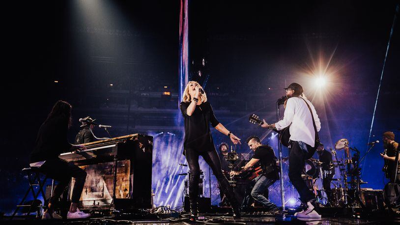 Carrie Underwood and Crowder perform during the opening night of Passion 2017. Photo: MARY CAROLINE RUSSELL