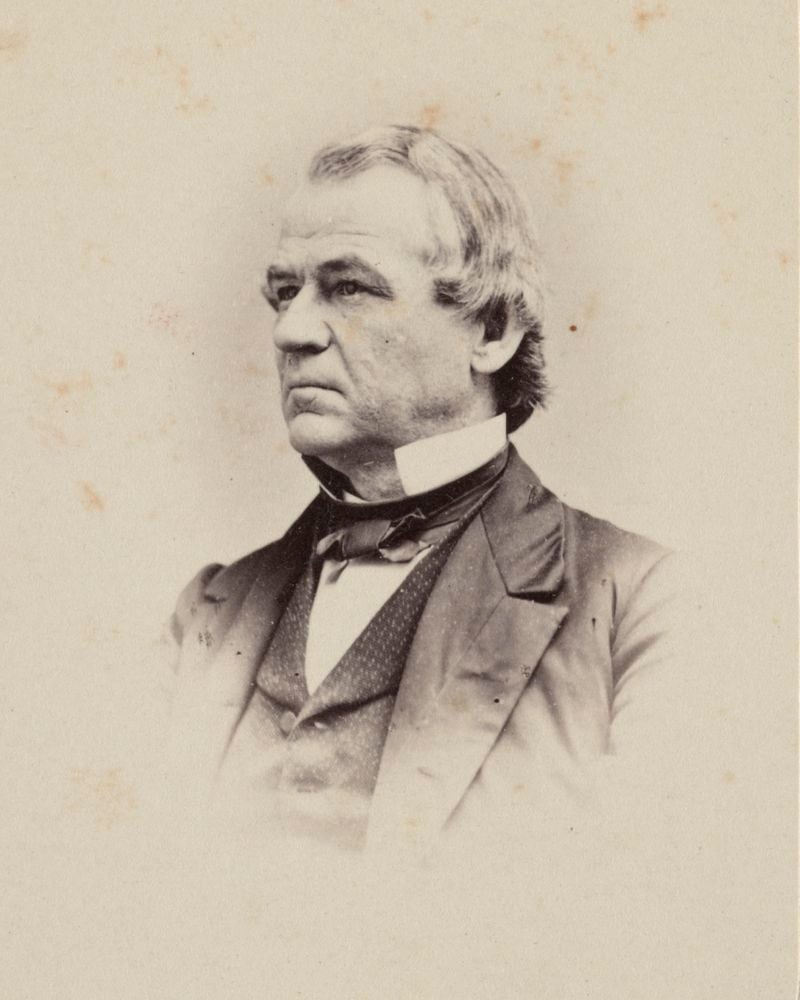 Andrew Johnson became president after Abraham Lincoln’s assassination in April 1865.