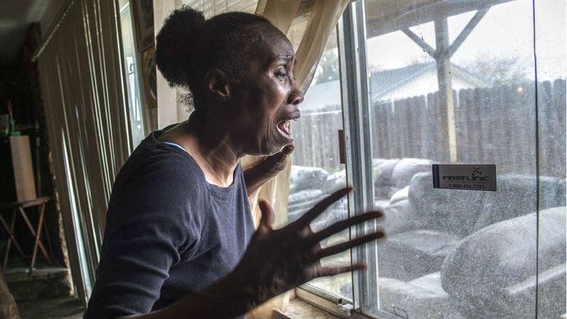 Sequita Thompson, of Sacramento, Calif., recounts the horror of looking out of her window to see her grandson, 23-year-old Stephon Clark, lying dead in her backyard after he was shot by police officers. Clark lived in the home with his grandparents and several siblings.