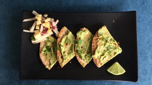 Beyond avocado toast: avocado tostadas with a sweet citrus salsa. CONTRIBUTED BY KELLIE HYNES