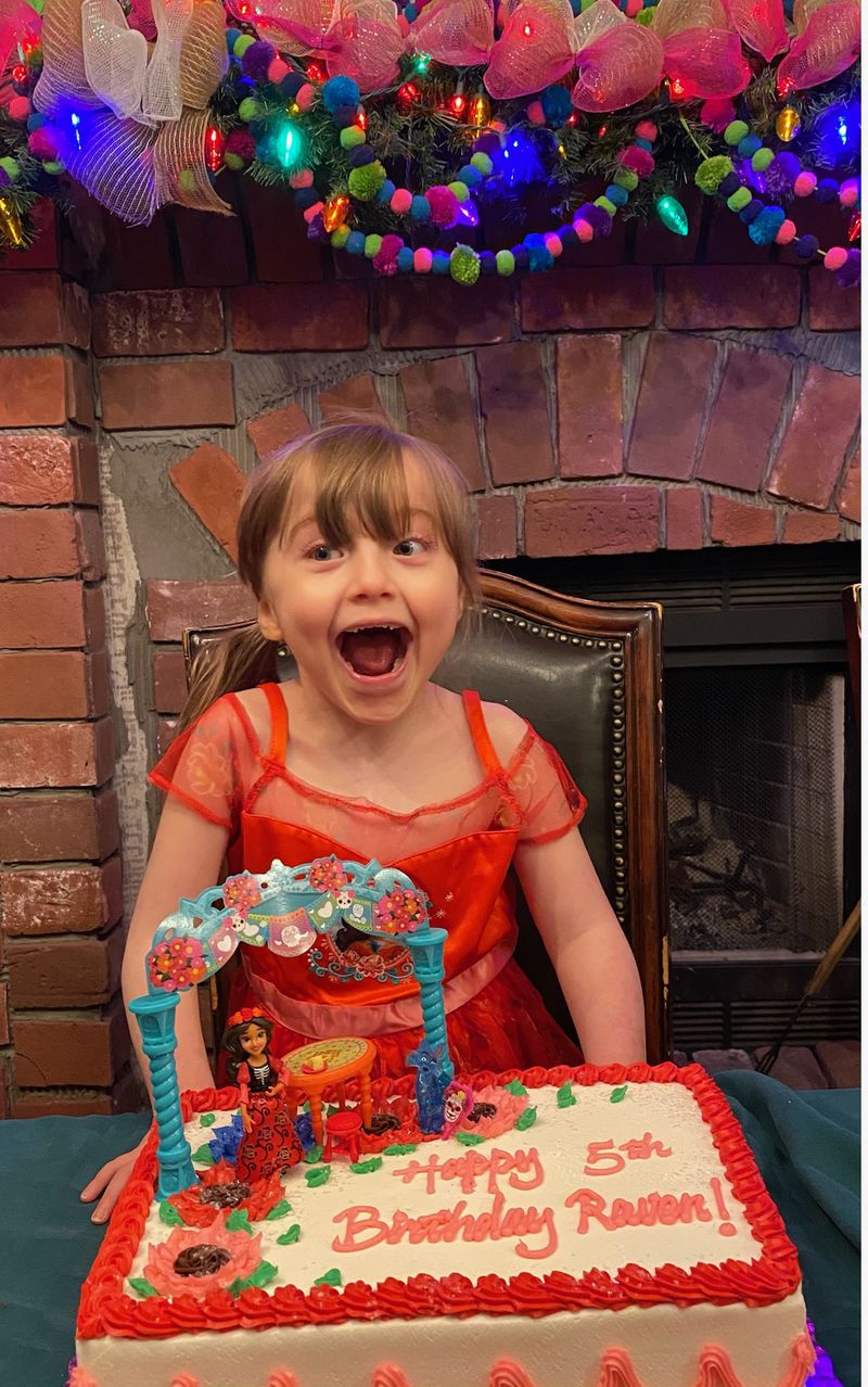 Raven Raines of Alpharetta celebrated her fifth birthday, Dec. 10, 2020. Born with a severe congenital heart disorder, Raven has had six open-heart surgeries, as well as multiple other surgeries and hospitalizations in her short life. (Courtesy of the Raines family)