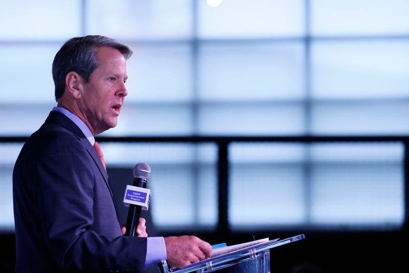 Gov. Brian Kemp has caught the attention of the national media lately. (Miguel Martinez/AJC)