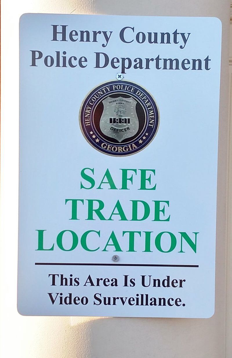 Henry County’s exchange location is at the North Police Precinct, 4545 N. Henry Blvd. It’s meant as a safe place for buyers and sellers to follow up on online purchases, but it also can be used by parents in custody exchanges. CONTRIBUTED BY HENRY COUNTY POLICE DEPARTMENT
