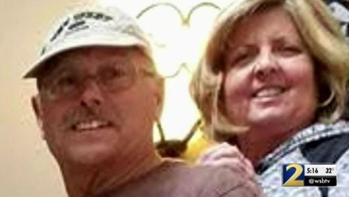 Mark Steven Parkinson, pictured with wife Diana, was shot and killed New Year's Day by a Walker County deputy.