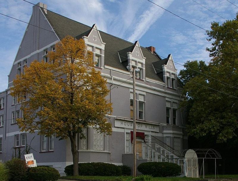 A photo of the House of Wills in Cleveland, Ohio, in recent years. The 34-room mansion is thought to be haunted by many ghosts and spirits.