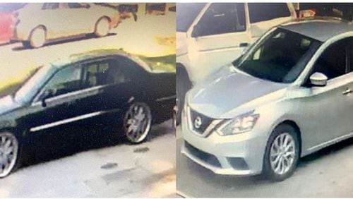 Paulding County investigators believe the drivers of these cars may have been involved in a dispute that led to gunfire.