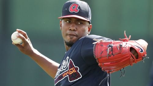 Julio Teheran will likely make his fifth consecutive opening-day start for the Braves, not so much because he’s pitched well enough to earn the honor but because no one else has done enough yet to take it from him. (Curtis Compton/ccompton@ajc.com)