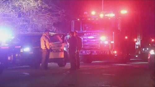 Two pedestrians were fatally struck by a Christmas-themed train. (Photo: Boston25News.com)