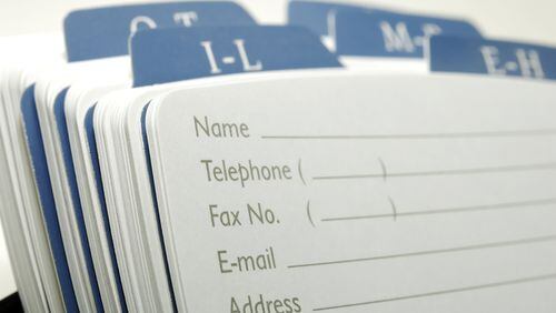 Keeping a dedicated address and phone book has become a thing of the past thanks to smartphones. (Dana Rothstein/Dreamstime/TNS)
