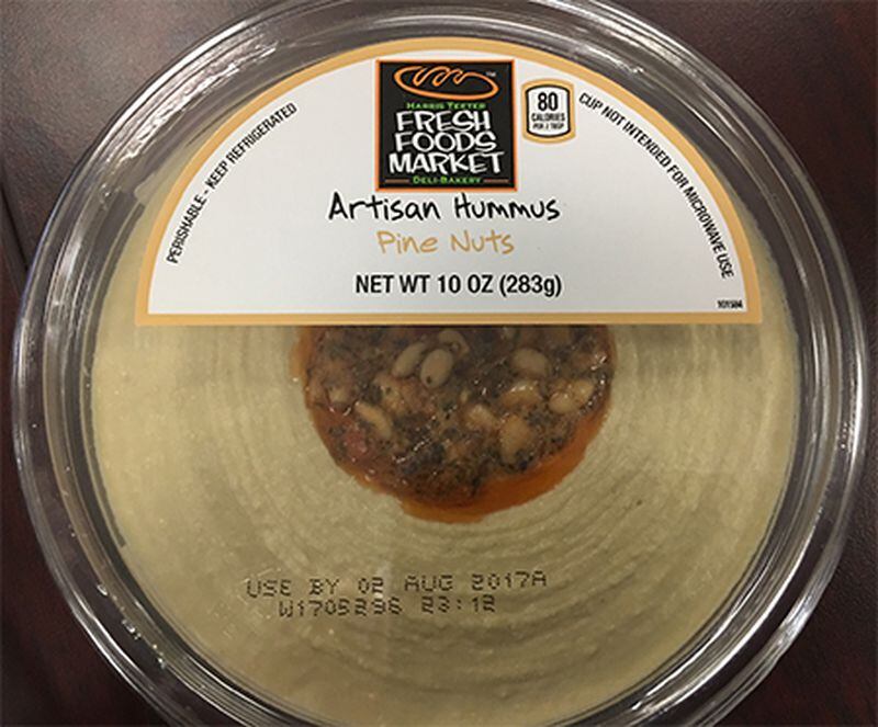 Fresh Foods Market Artisan Hummus, Pine Nuts is among the House of Thaller hummus products being recalled because of possible contamination.