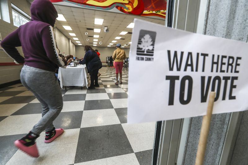 Legislation advanced in the Georgia Senate this past week that could make it easier to challenge voters' eligibility to cast ballots in state elections. (John Spink / John.Spink@ajc.com)
