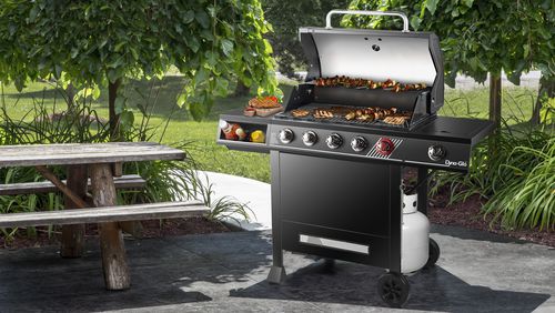 A grill is great addition to all outdoor spaces and sets the tone for cookouts.
Courtesy of Dyna-Glo