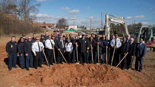 The $2.1 million station, whose groundbreaking was attended by the construction project management company, local government officials and others, will serve the city’s south corridor. Courtesy city of College Park.