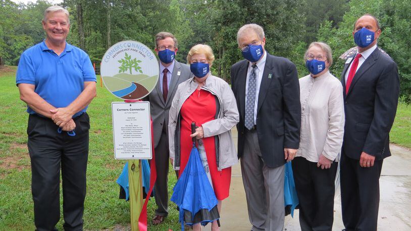Peachtree Corners has opened a new section of the city’s 11.5-mile multi-use trail system and announced the contest-winning name submitted by Randy Gilbert: "Corners Connector." (Courtesy City of Peachtree Corners)
