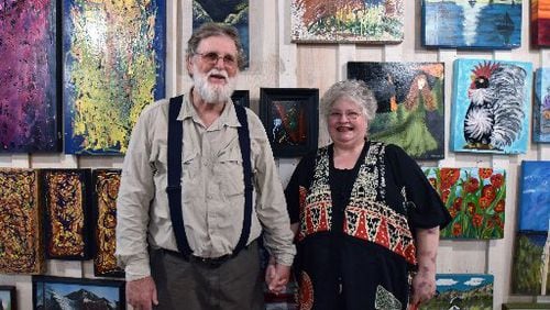 Rickey and Maxey at Maxey Folk Art in Gore, just outside Summerville. HYOSUB SHIN / HSHIN@AJC.COM