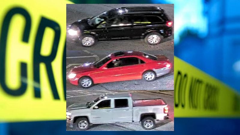 Investigators are looking to identify the drivers of three vehicles believed to be connected to the shooting.