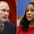 Fulton County Superior Judge Scott McAfee allowed District Attorney Fani Willis to remain on the Georgia election interference case, but added a harsh assessment of her decision-making in the process. (Alex Slitz/AP)