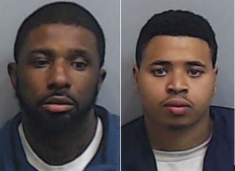 Alexander Bland Jr. (left) faces criminal charges in the early Thanksgiving Day booting dispute that left Matthew Stevens, right, injured. Stevens has now sued Bland and the booting company that employed him.