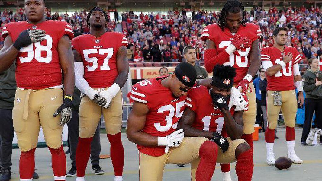 3 Nfl Players Take A Knee On Veterans Day Weekend