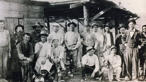 Lithonia quarry workers in the 1930s.