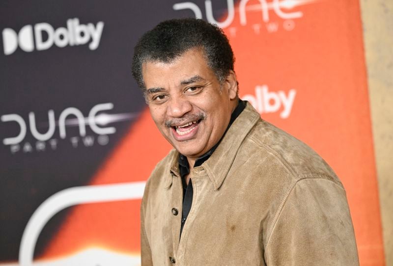 Neil deGrasse Tyson attends the premiere of "Dune: Part Two" at Lincoln Center Plaza on Sunday, Feb. 25, 2024, in New York. (Photo by Evan Agostini/Invision/AP)