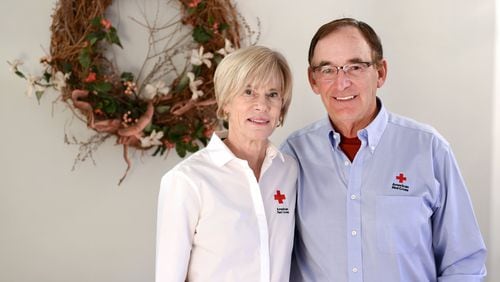 Janet and Chuck Boehme at their Spokane Valley home. Both are retired and volunteer much of their spare time to the Red Cross. (Jesse Tinsley/The Spokesman-Review/TNS)