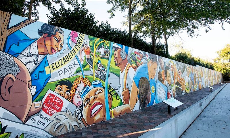 The National Civic League recently recognized the city of Marietta with its All-America City Hall of Fame Award for its community engagement efforts surrounding the creation of Elizabeth Porter Park. A mural at the park tells the history of the site.