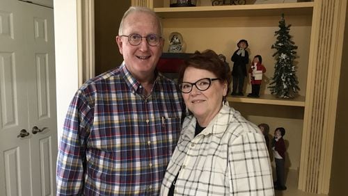 Robert Bowles of Thomaston was diagnosed with Lewy body dementia six years ago and is using disease awareness advocacy work to keep himself engaged in life. Bowles, a retired pharmacist, is shown with his wife, Judy, at their home in December 2018. RODNEY HO / RHO@AJC.COM