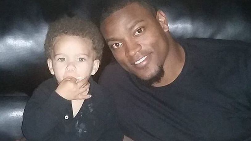 Former University of Georgia football player Danny Ware and his son, 3-year-old Danny Josiah. (Family photo)