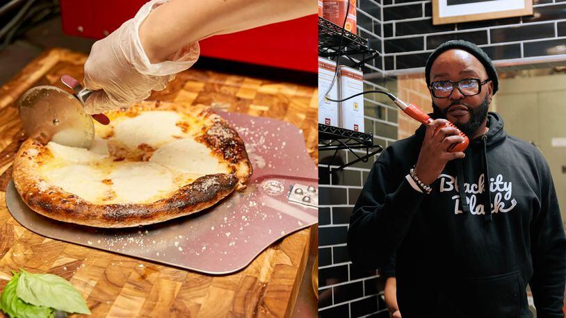 Ryan Cameron has opened a Dough Boy Pizza spot at South DeKalb Mall in Atlanta. CONTRIBUTED