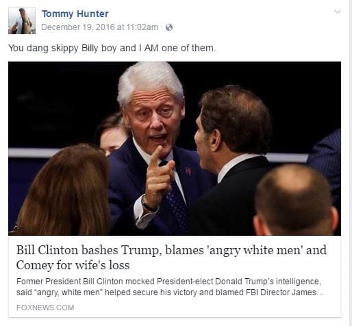 16 controversial Tommy Hunter Facebook posts