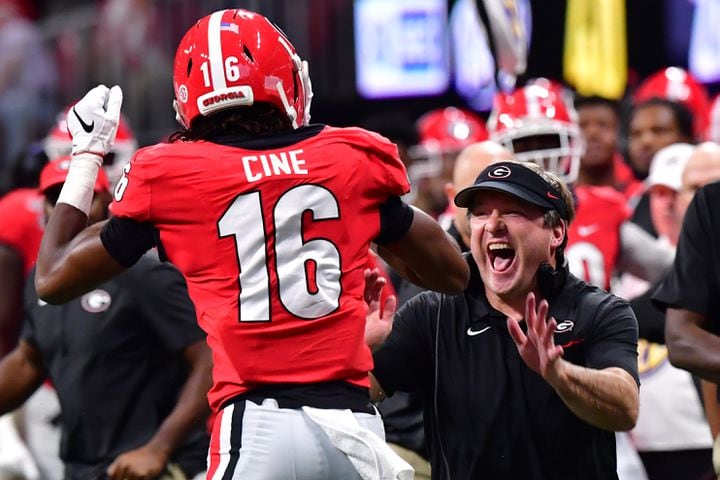 Photos: Bulldogs battle Tigers in SEC Championship game