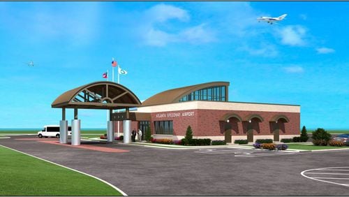 Henry leaders on Tuesday will break ground on a terminal replacement for the Atlanta Speedway Airport, the former Henry County Airport. (PHOTO: ATLANTA SPEEDWAY AIRPORT)
