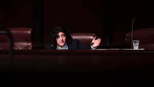District 5 council member Liliana Bakhtiari is expected to join Young Democrats of Georgia at a news conference at Atlanta City Hall this morning to formally condemn a proposed police training center. (Christina Matacotta forThe Atlanta Journal-Constitution)