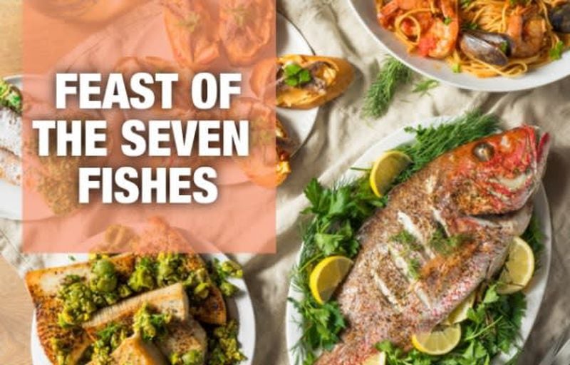 Take part in an Italian-American Christmas Eve celebration, the Feast of the Seven Fishes, in Sandy Springs.