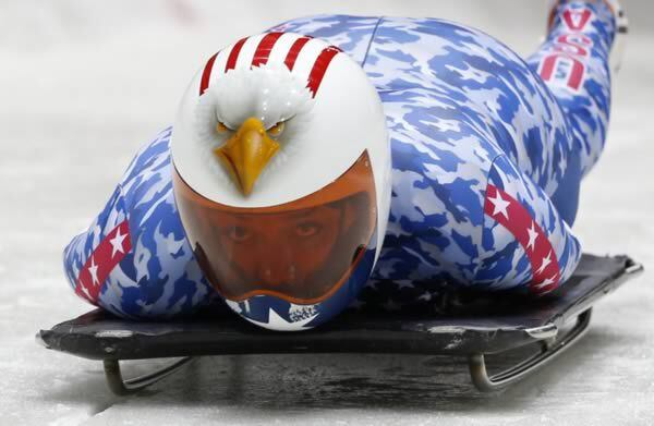 Crazy winter Olympic helmets