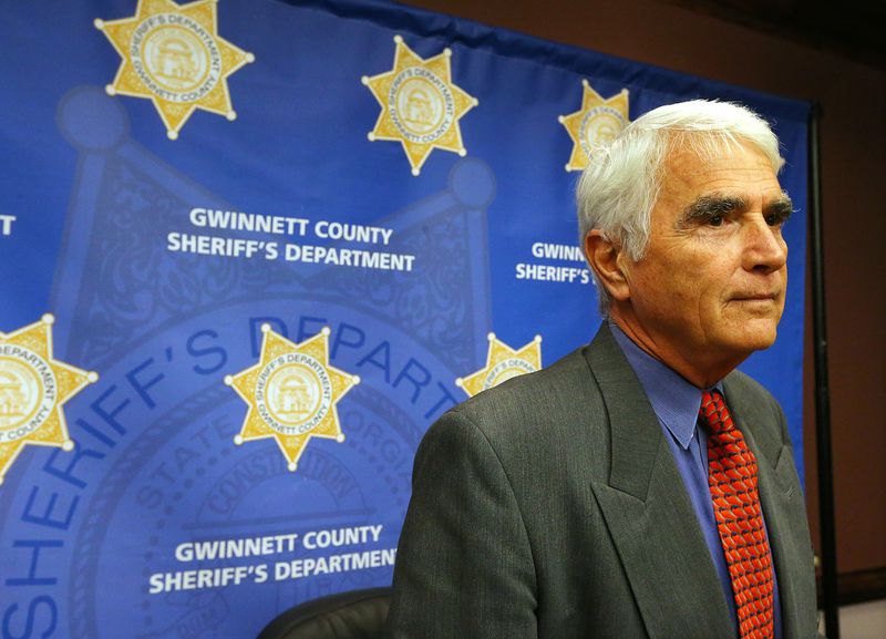 Gwinnett County Sheriff Butch Conway speaks during a 2015 press conference. CURTIS COMPTON / CCOMPTON@AJC.COM