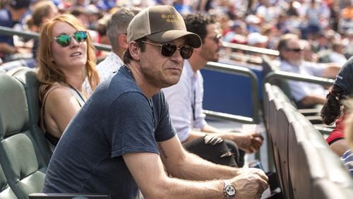 Jason Bateman at a recent Braves game back when they played at Turner Field. Photo by Kyle Hess/Beam/Atlanta Braves/Getty Images
