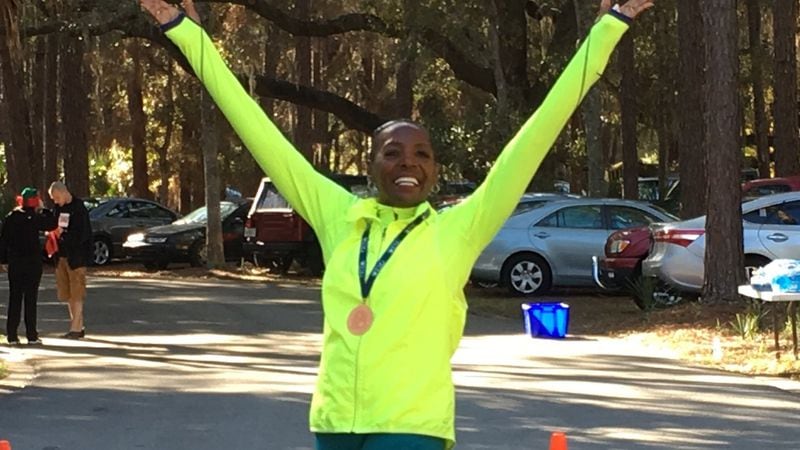 Carolyn Hartfield also qualified for the race walk competition for the 2017 National Senior Games, which will be held June 2-15 in Birmingham, Ala. CONTRIBUTED
