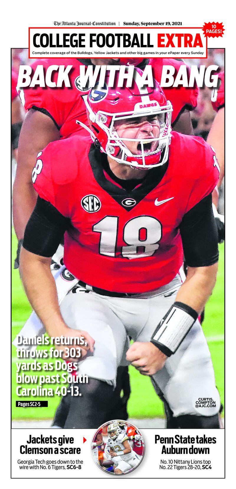 College Football Extra included in Sunday ePaper. (The Atlanta Journal-Constitution / AJC ePaper)