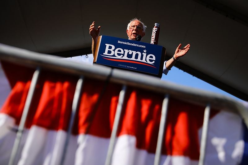 Democratic presidential candidate and U.S. Sen. Bernie Sanders of Vermont speaks at a campaign event on Saturday, May 18, 2019, in Augusta. (Photo: ELIJAH NOUVELAGE/SPECIAL)
