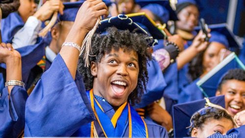 An AJC editor discusses her child's decision to attend a HBCU, Howard University. This photo is from Howard's 2017 commencement. (Howard University)