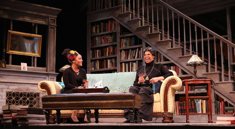 Tinashe Kajese-Bolden and Terry Burrell star in the Alliance Theatre’s 2017-18 production of Pearl Cleage’s “Pointing at the Moon.” CONTRIBUTED BY JAMES BARKER