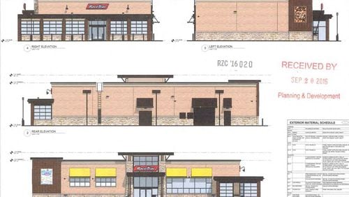 A new RaceTrac store is proposed near the intersection of Beaver Ruin and Shackleford roads, not far from I-85. (Credit: Gwinnett County Planning Commission documents)