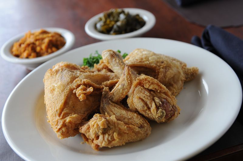 The fried chicken is one of the reasons that customers love the Colonnade. (Becky Stein for The Atlanta Journal-Constitution)