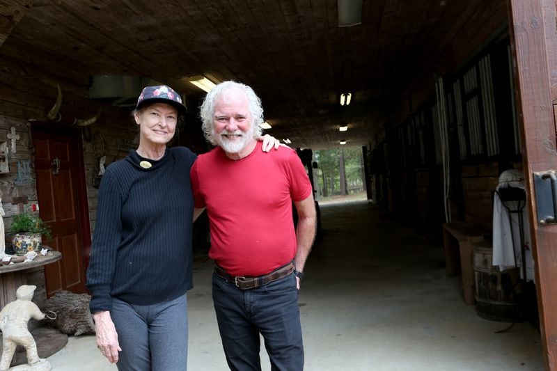 Rose Lane and Chuck Leavell at Charlane Plantation in 2020. (Tyson Horne / tyson.horne@ajc.com)