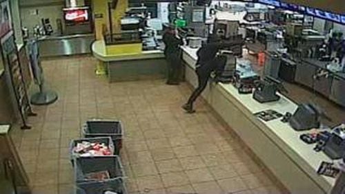 Atlanta police are investigating an armed robbery at McDonald's earlier this month. (Credit: Channel 2 Action News)