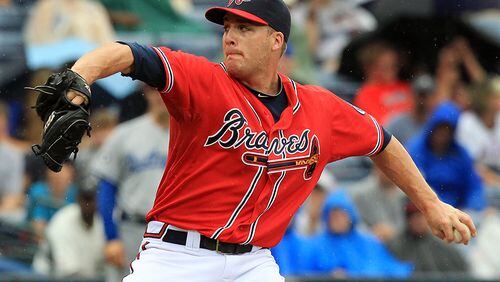 Eric O'Flaherty pitched for Atlanta from 2009 until blowing out his pitching elbow in May 2013.