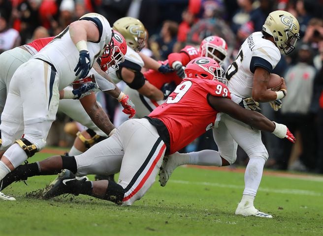 Photos: Bulldogs rout Georgia Tech, improve to 11-1